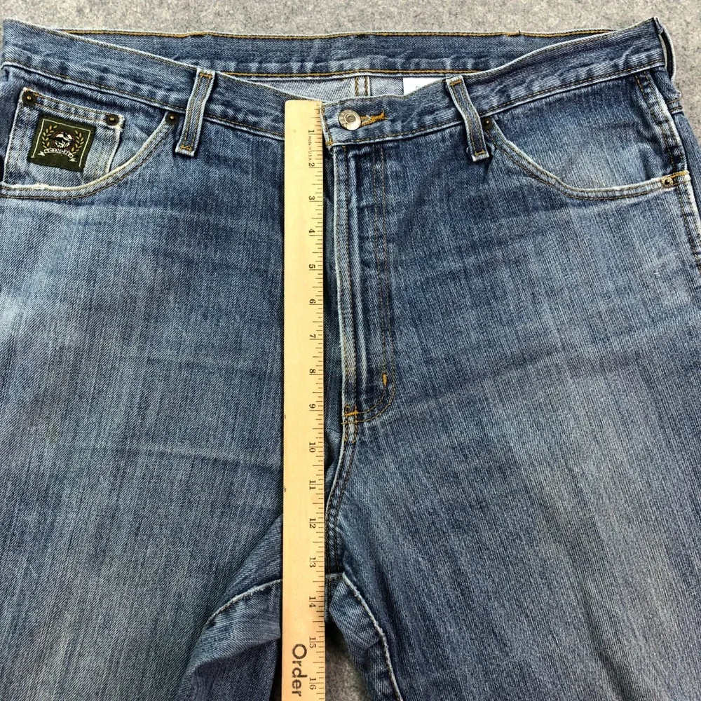 Cinch Mens Jeans 38X34 Blue Medium Wash Western Rodeo Label Relaxed Workwear